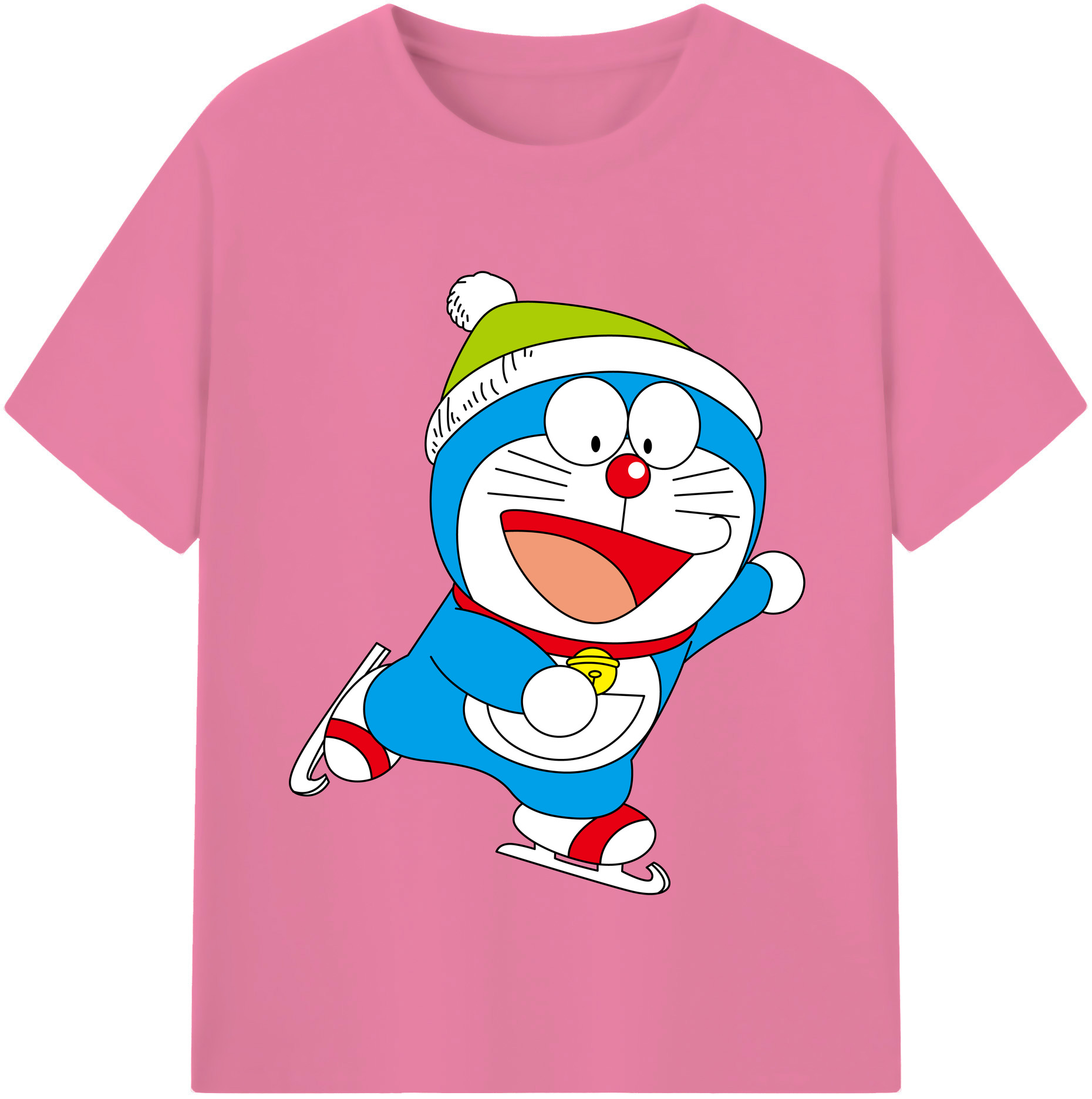 （画像用） ドラえもん Doraemon 綿100％半袖Tシャツ（フロントプリント）